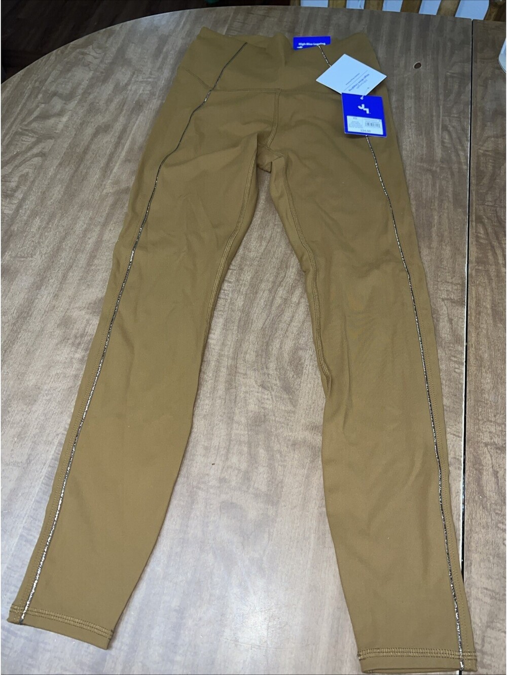 Joy Lab Leggings Women's XS Mustard Coco High Rise 7/8 New